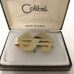 Vintage, GOLD Money Clip, Dollar Sign